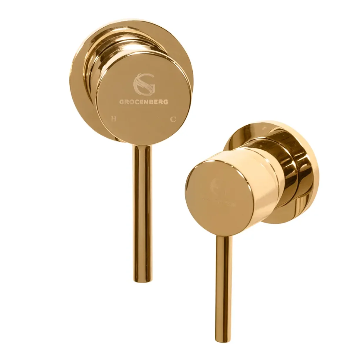 Приобрести grocenberg встраиваемый смеситель для раковины, золото gb511go