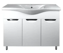 Loranto Тумба напольная с раковиной Стиль- 100 100х83 см, белая (CS00079170)