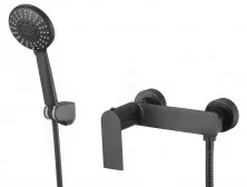 Savol Смеситель для душа 210мм, черный матовый S601815H