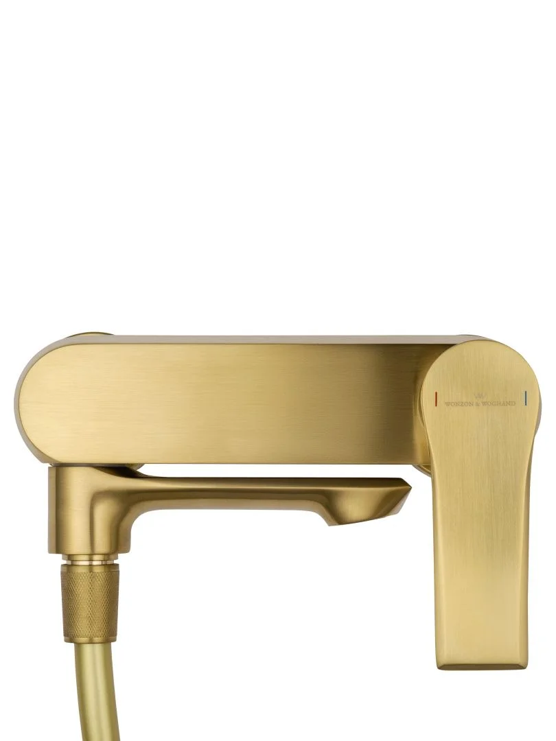 Приобрести смеситель для ванны с душем wonzon & woghand brilliant, брашированное золото (ww-88037079-bg)
