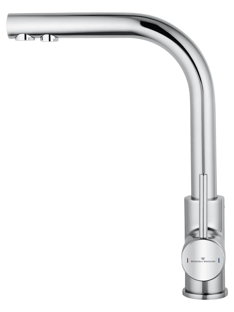 Приобрести смеситель для кухни c подключением фильтра wonzon & woghand, хром (ww-88458005-cr)
