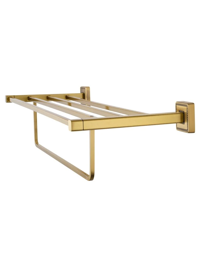 Приобрести полотенцедержатель с полкой wonzon & woghand roma, бронза (ww-7281)