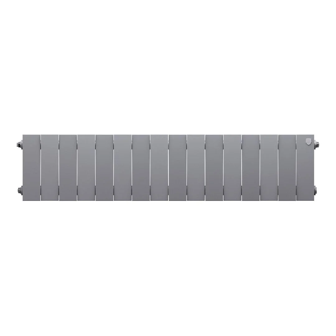 Приобрести royal thermo радиатор биметаллический pianoforte 200 /silver satin ( серебристый ) - 16 секц.