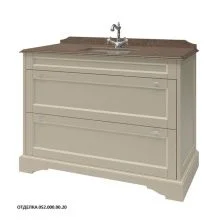 Caprigo Тумба с раковиной GREENWICH 120 см, бежевая, эмаль