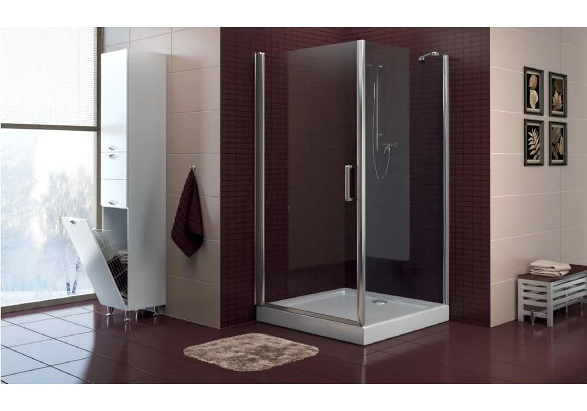 Приобрести ограждение душевое bas pandora cr-90-c-ch 90х90 см