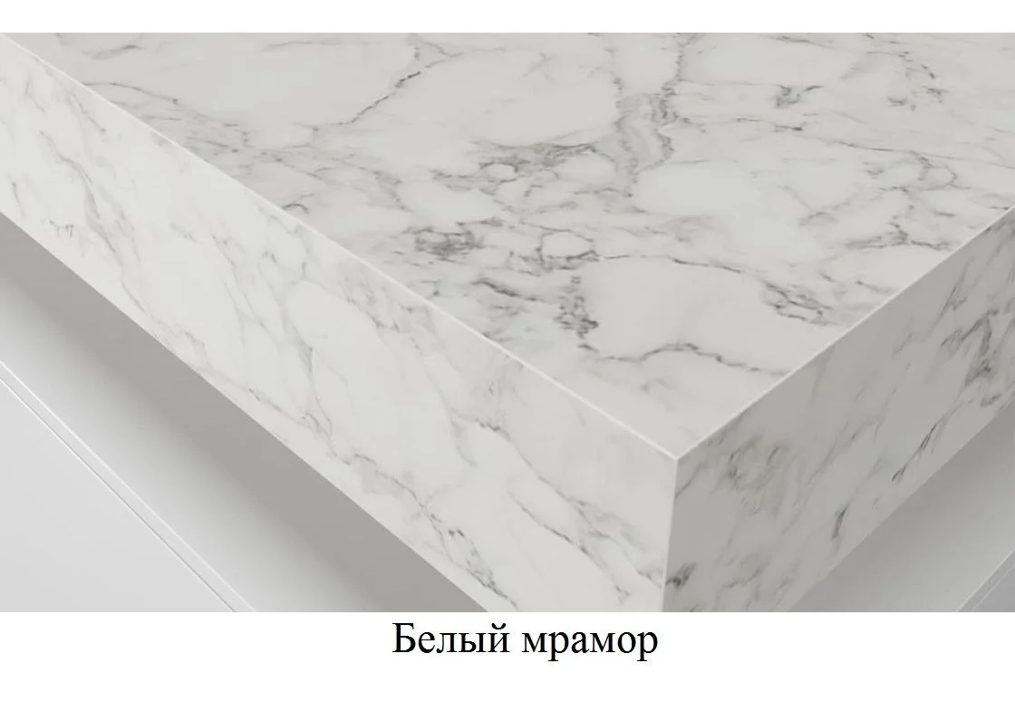 Приобрести тумба подвесная со столешницей velvex unit 160 см, белый мрамор