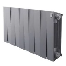 Royal Thermo Радиатор биметаллический Pianoforte 300 /Silver Satin ( серебристый ) - 10 секц.