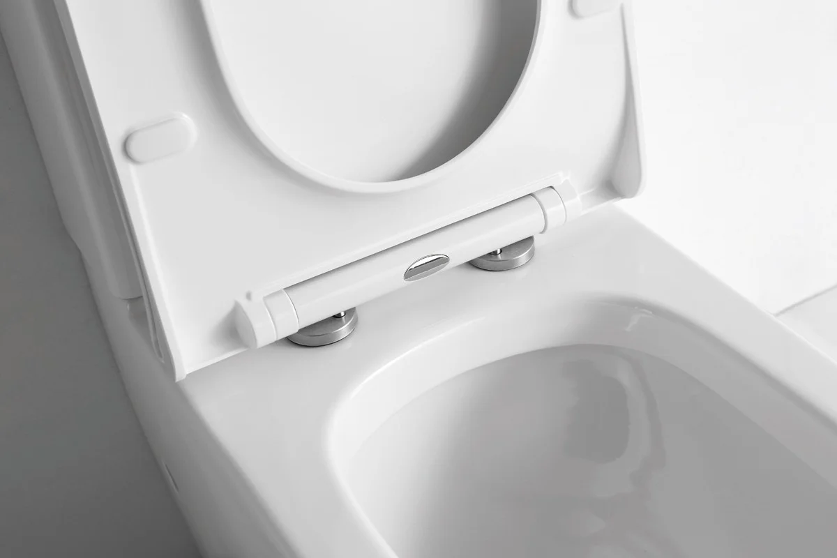 Приобрести унитаз напольный, безободковый с сиденьем ceramalux tornado ns-2176