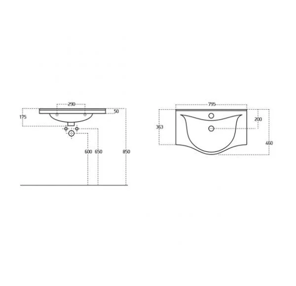 Приобрести mirsant раковина albatross 80 см, белая ут000026524