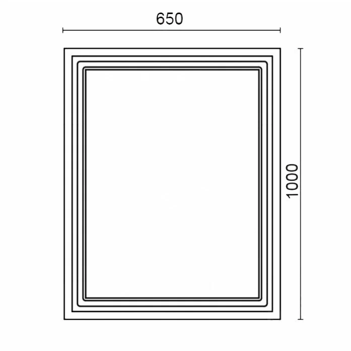 Приобрести зеркало kerama marazzi plaza classic 65 см, белый, pl.c.mi.65\wht