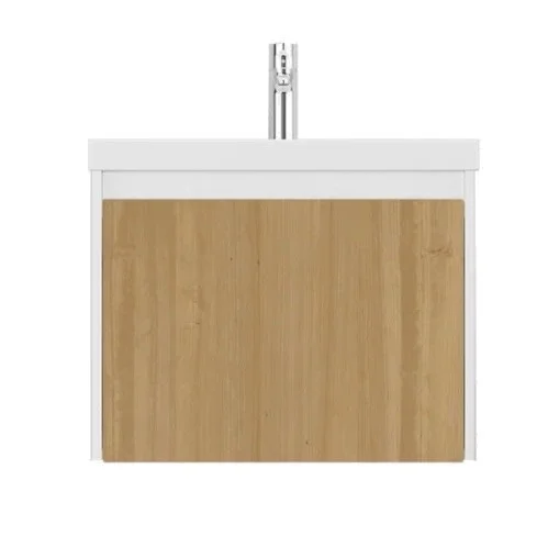 Приобрести тумба подвесная с раковиной velvex klaufs 60 см tpkla.60.1y-617.216, белый/дерево