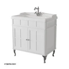 Caprigo Тумба с раковиной напольная Borgo 80 см, белая 33412CH-B231