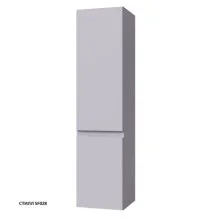 Caprigo Пенал подвесной Forte 35 см, левосторонний, темно серый 36150L-SF028