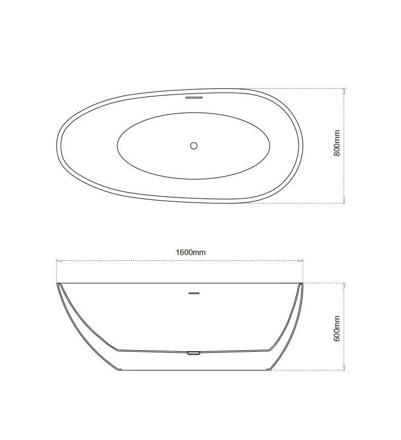 Приобрести grossman отдельностоящая ванна fly 160x80 см, черная gr-1102