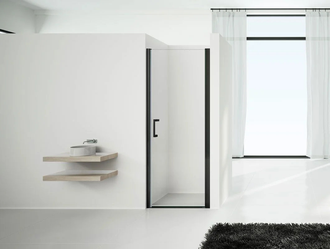 Приобрести vincea душевая дверь orta 90 см, прозрачное, черная vpp-1o900clb