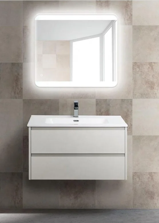 Приобрести тумба подвесная с раковиной belbagno kraft-900-2c-so-bo 90 см, bianco opaco
