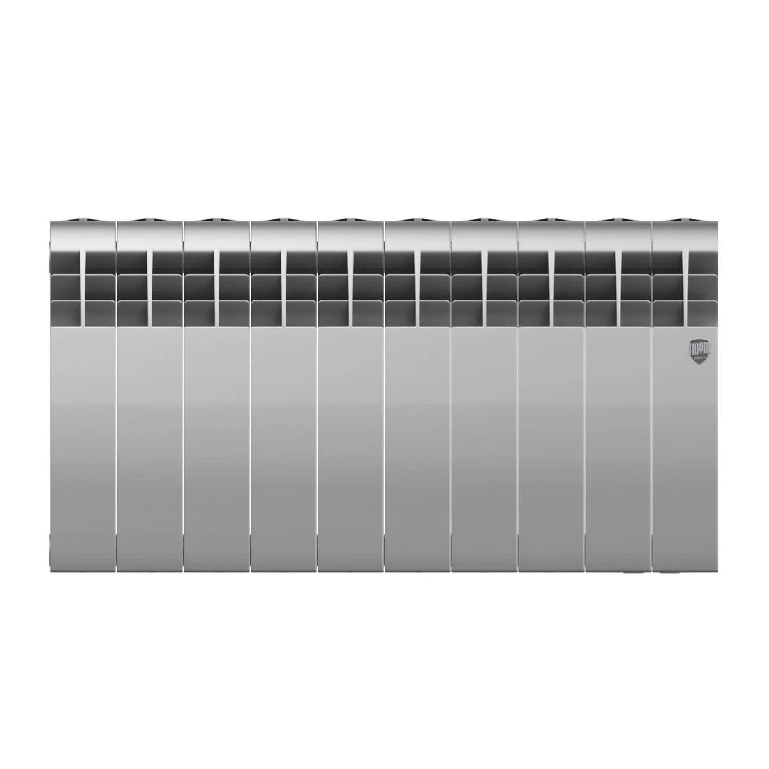 Приобрести royal thermo радиатор биметаллический biliner 350 /silver satin ( серебристый ) - 10 секц.