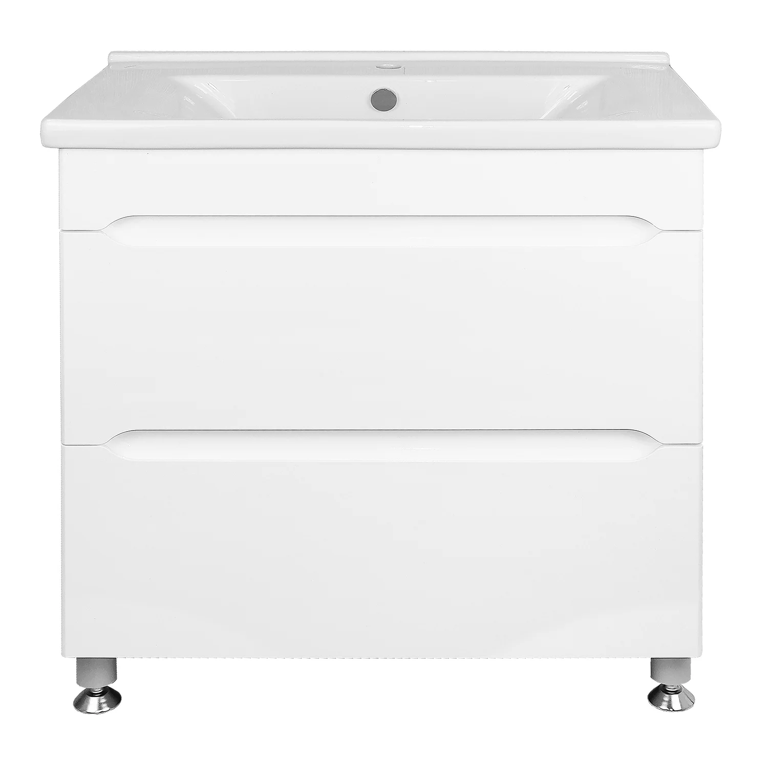 Приобрести loranto тумба напольная с раковиной арфа 80/2 н 81х46см, белая без подсветки (cs00071491)