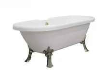 Акриловая ванна отдельностоящая Радомир Леонесса 175x80 см, ножки бронза