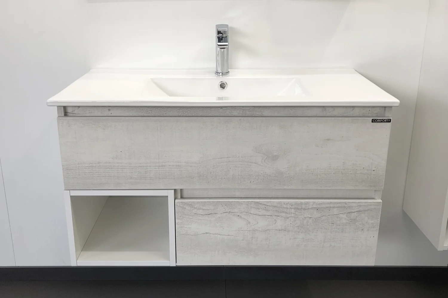 Приобрести сomforty тумба с раковиной "турин-90" дуб белый