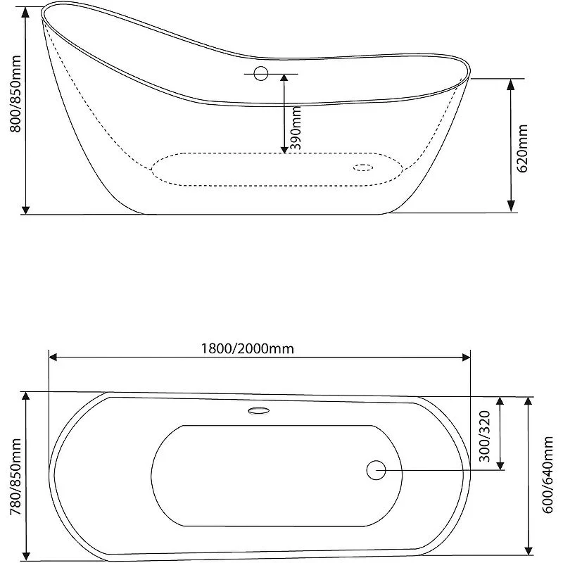 Приобрести grossman отдельностоящая ванна style 200x85 см, белая gr-2302