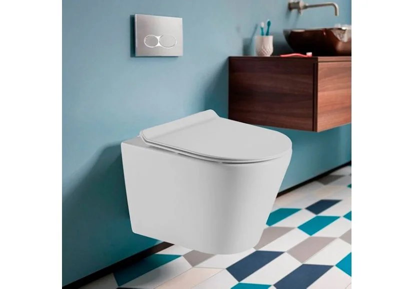 Приобрести подвесной унитаз безободковый sole torr с крышкой микролифт