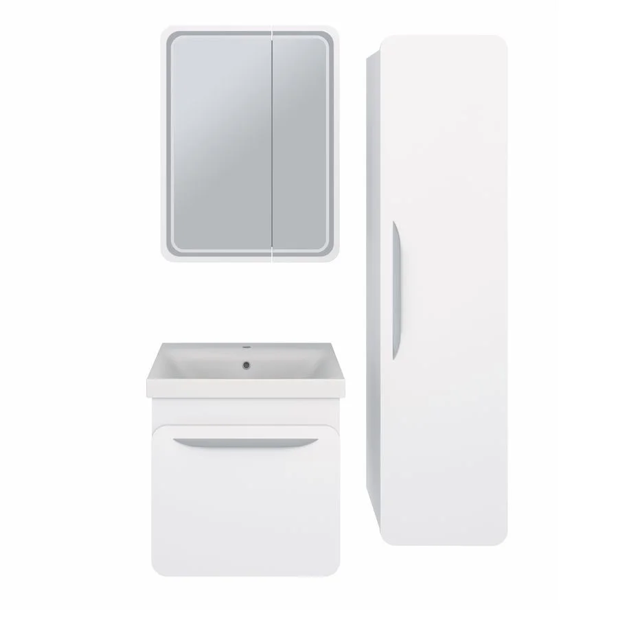 Приобрести aqua de marco тумба подвесная с раковиной skandi 60см, два ящика, белый 2060wcsca/h; s-um-mod60/1