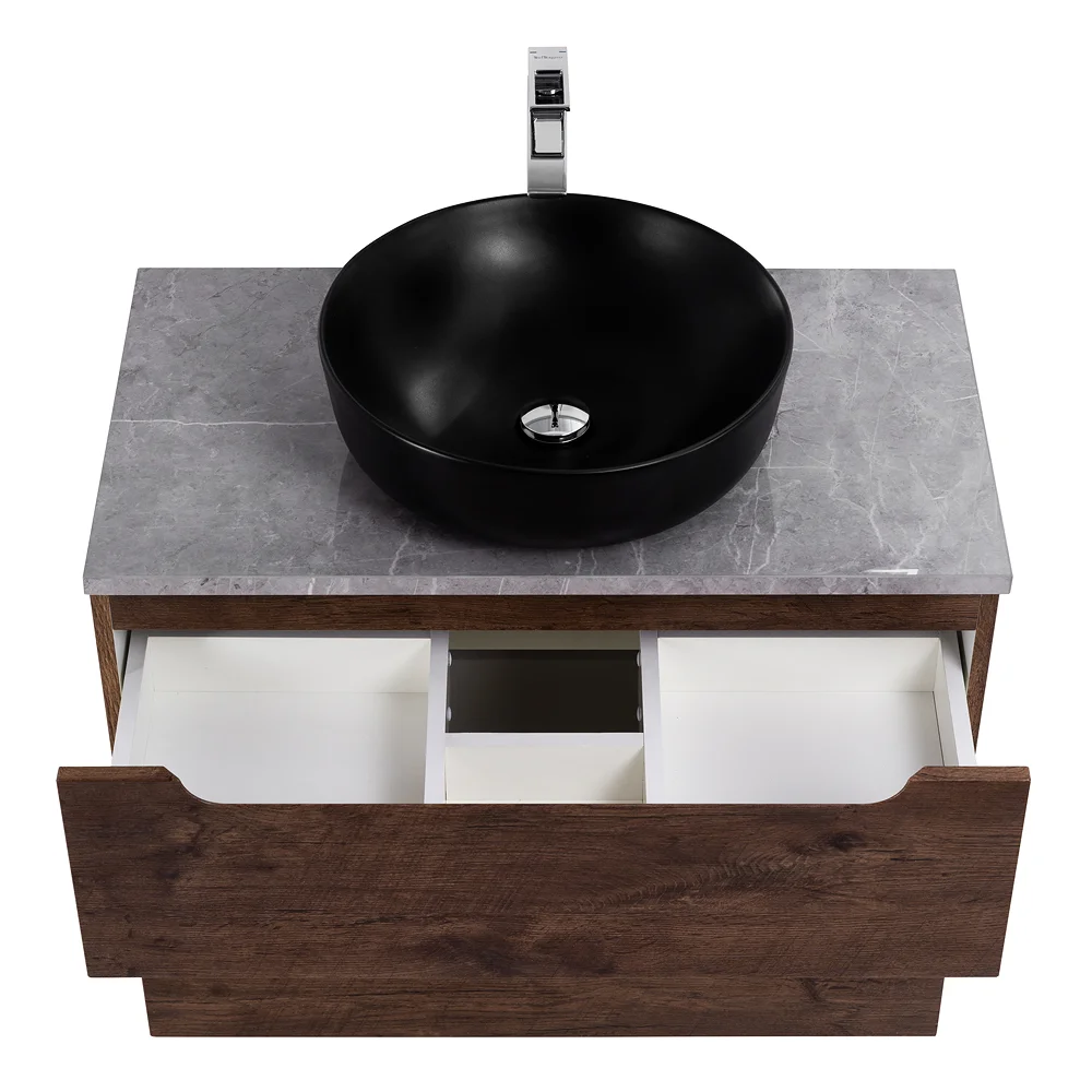 Приобрести belbagno тумба со столешницей etna-h60 100 см, подвесная rovere moro