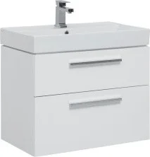 Aquanet Тумба с раковиной Nova 75 см, белая