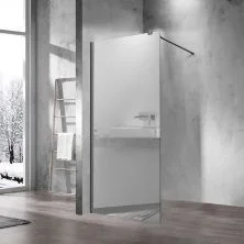 Vincea Душевая перегородка Walk-In 80 см, зеркальное, оружейная сталь VSW-1H800MRGM