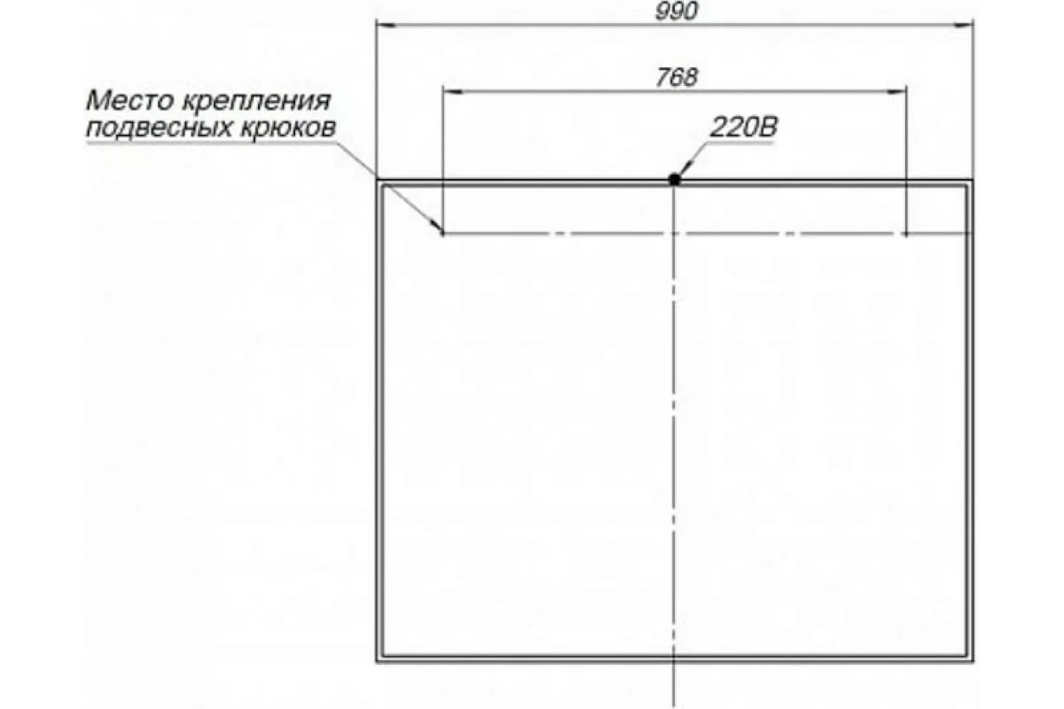 Приобрести aquanet зеркало nova lite 100 см, led подсветка, дуб рошелье