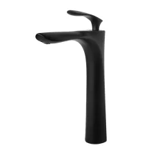 Grocenberg Смеситель для раковины, высокий, черный матовый GB3001BL