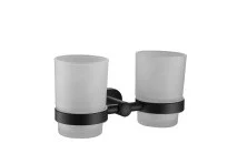 Стакан для зубных щеток двойной Vieir V5106C черный