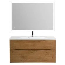 BelBagno Тумба с раковиной MARINO-H60 110 см, подвесная Rovere Nature, белая раковина