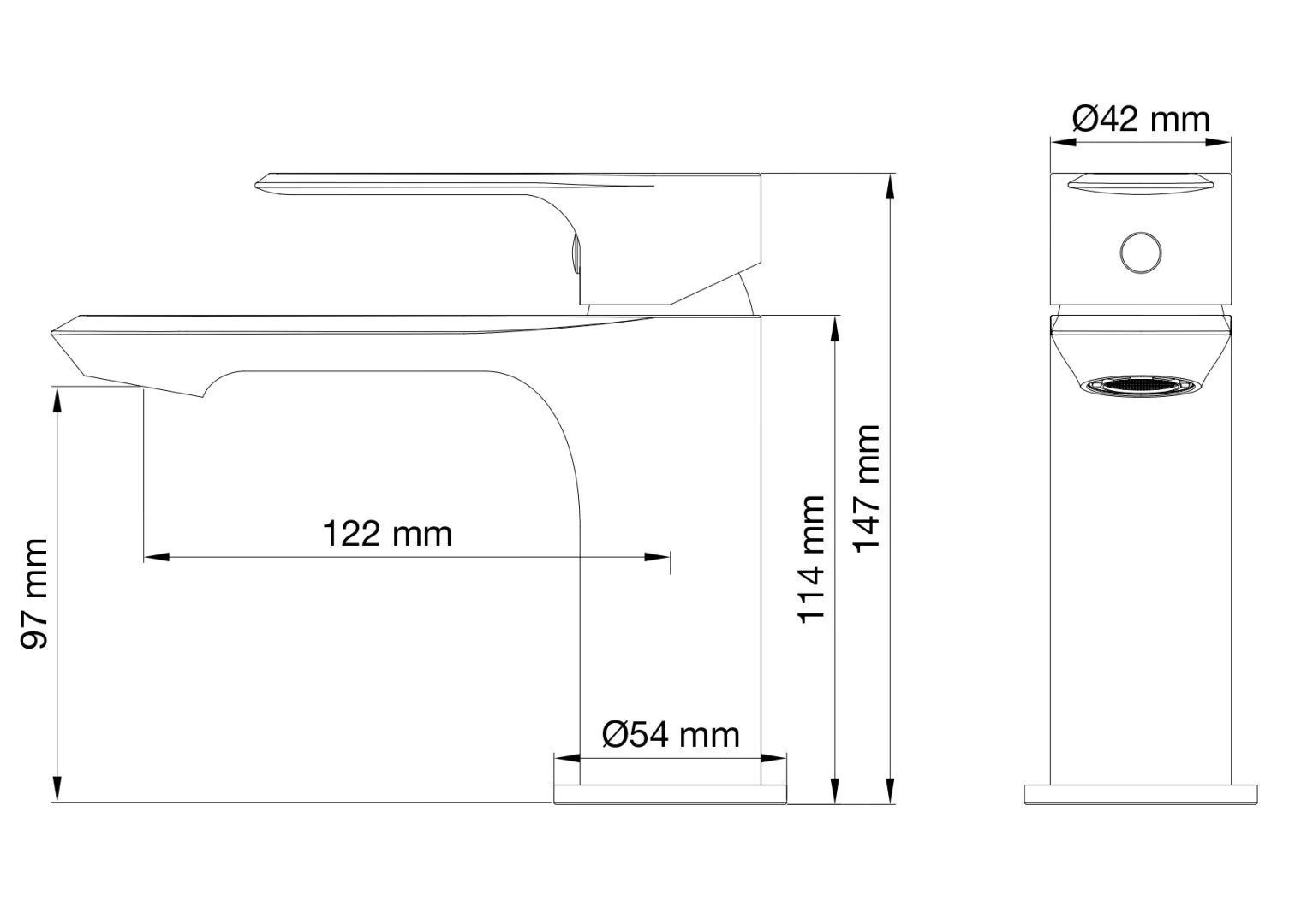 Приобрести смеситель для раковины wonzon & woghand brilliant, хром (ww-88018079-cr)