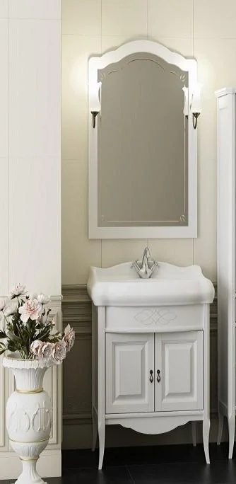 Приобрести opadiris тумба напольная с раковиной лоренцо 60 см, белая матовая