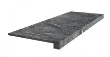 Ступень Coliseumgres Uffizi Floor Project Black 33х90см, черная, фронтальная