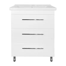 Loranto Тумба напольная с раковиной Karina 60/3Н 61х85 см, белая (CS00089790)