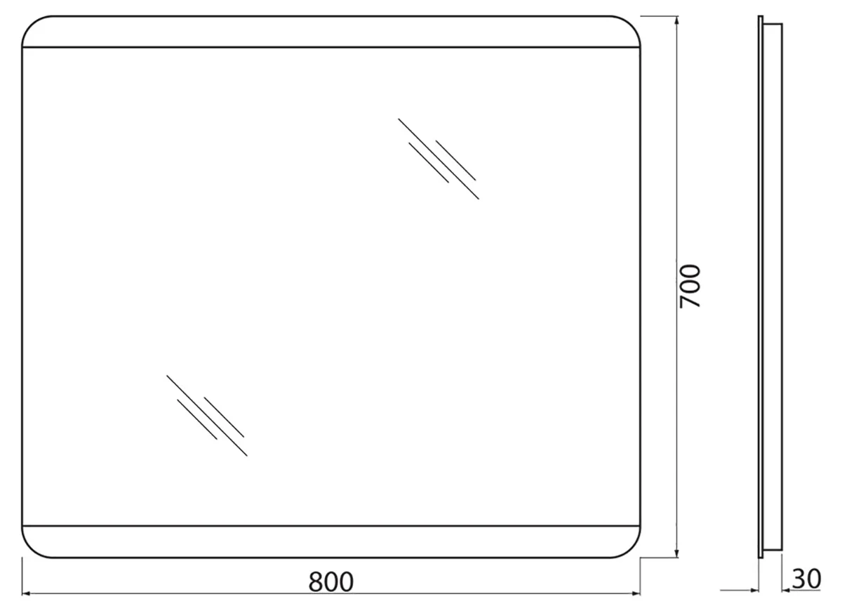 Приобрести belbagno зеркало 80х70 см spc-cez-800-700-led-btn