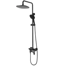 Grocenberg Душевая система, черный матовый GB7001BL