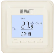 IQWATT Электронный терморегулятор IQ THERMOSTAT Р (white), Ж\К экран