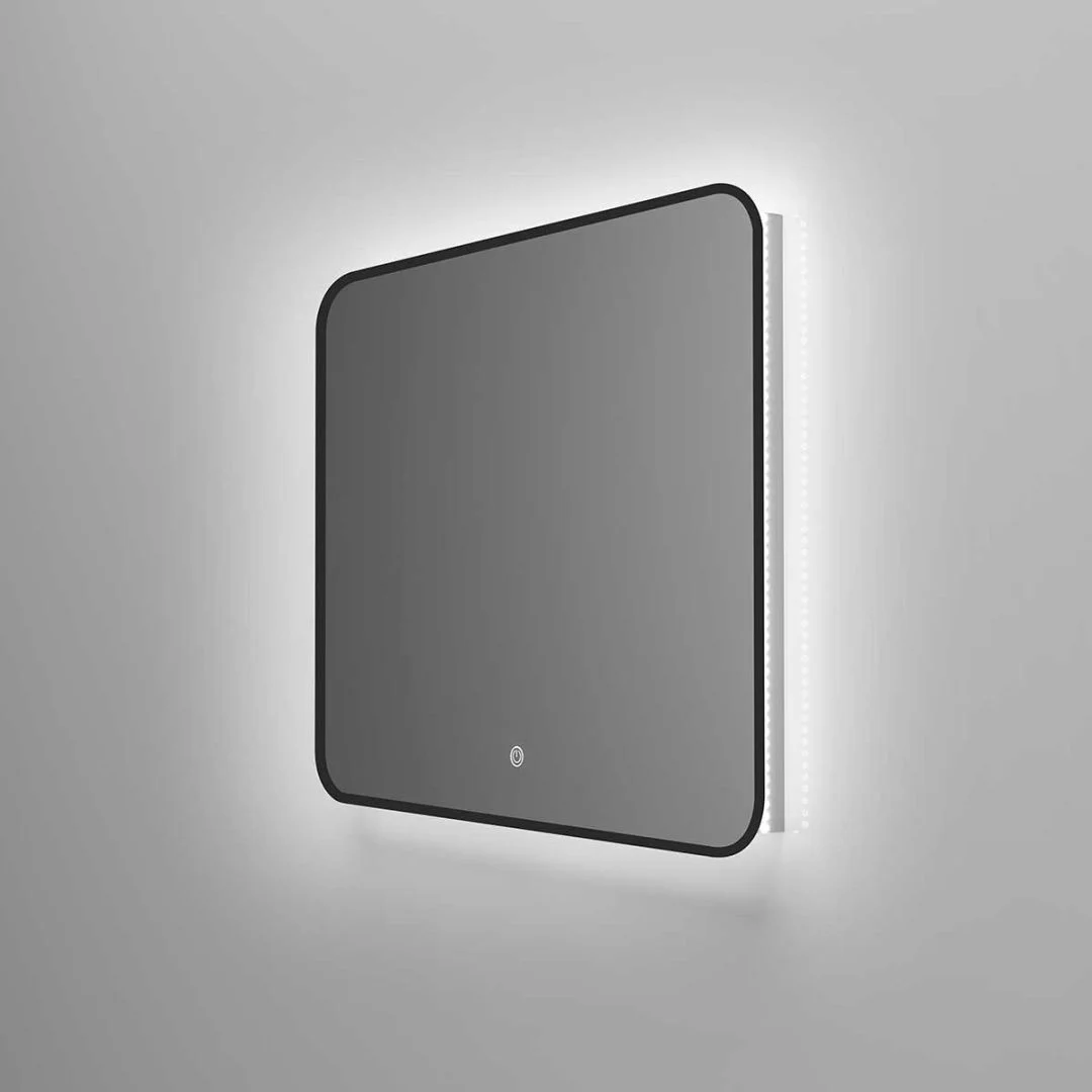 Приобрести vincea зеркало 80х60 см, с led подсветкой, сенсор, диммер, черное vlm-3vc800b