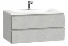 CEZARES Тумба подвесная с раковиной MOLVENO 100х50х50см, бетон