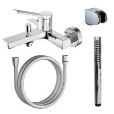 Azario Смеситель для ванны Vise с ручным душем, хром AZ-VSA238330C
