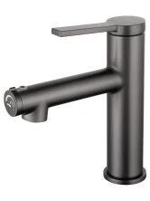 Смеситель для раковины с функцией полоскания WONZON & WOGHAND, Темный графит (WW-H1017-BGG)