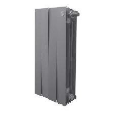 Royal Thermo Радиатор биметаллический Pianoforte 500 /Silver Satin ( серебристый ) VDR80 - 4 секц.