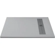 Aquanet Душевой поддон Delight 120х90 см, серый