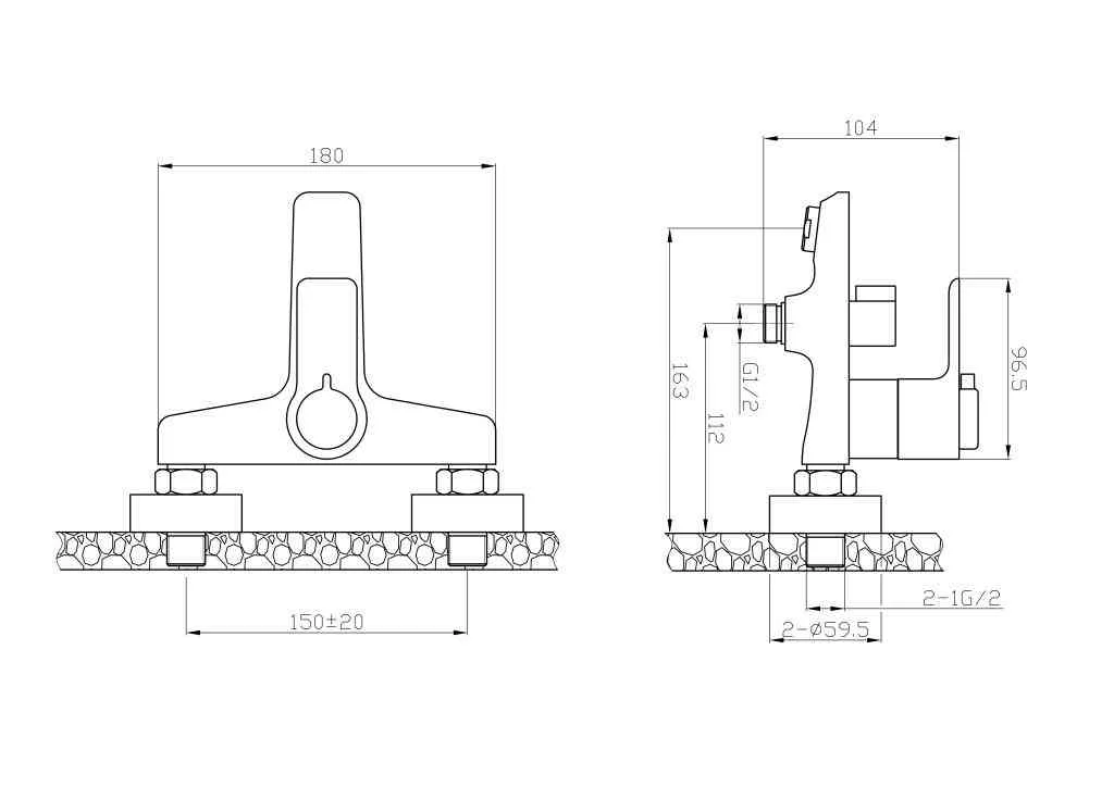Приобрести belbagno смеситель для ванны ancona с термостатом , хром ancona-vasm-crm