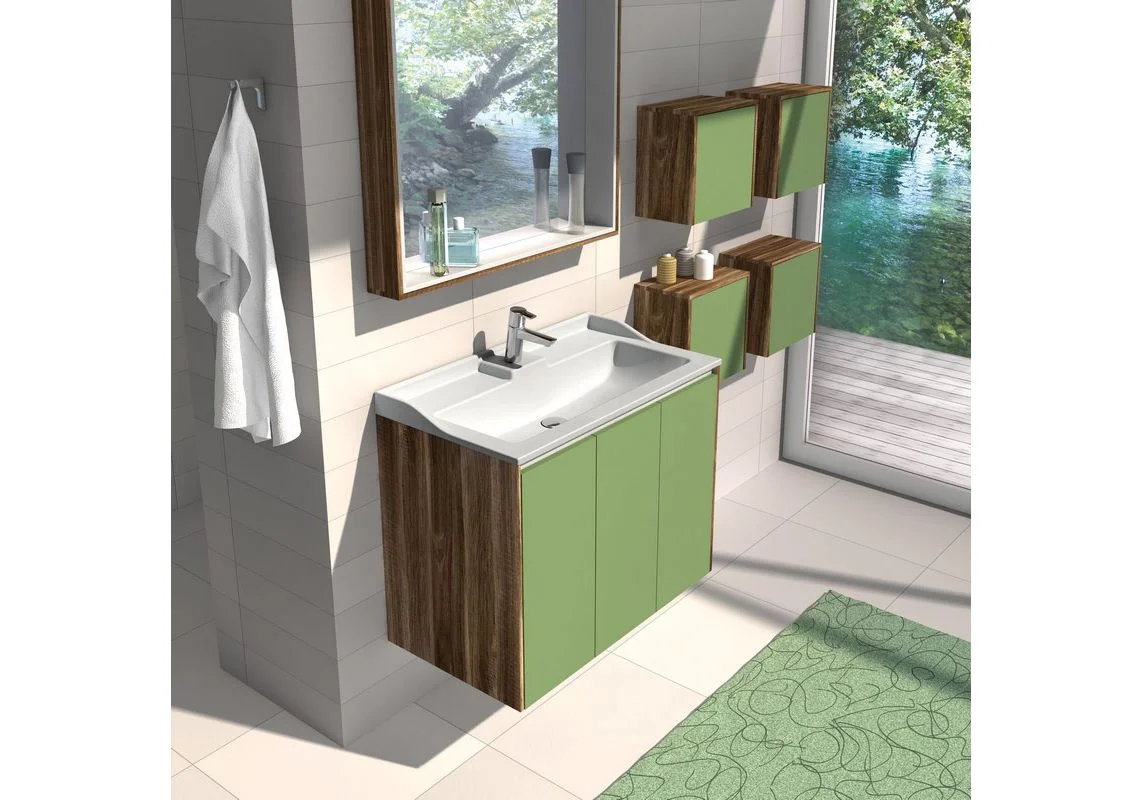 Приобрести раковина акватон фабиа 800 мм, материал литьевой мрамор, цвет белый