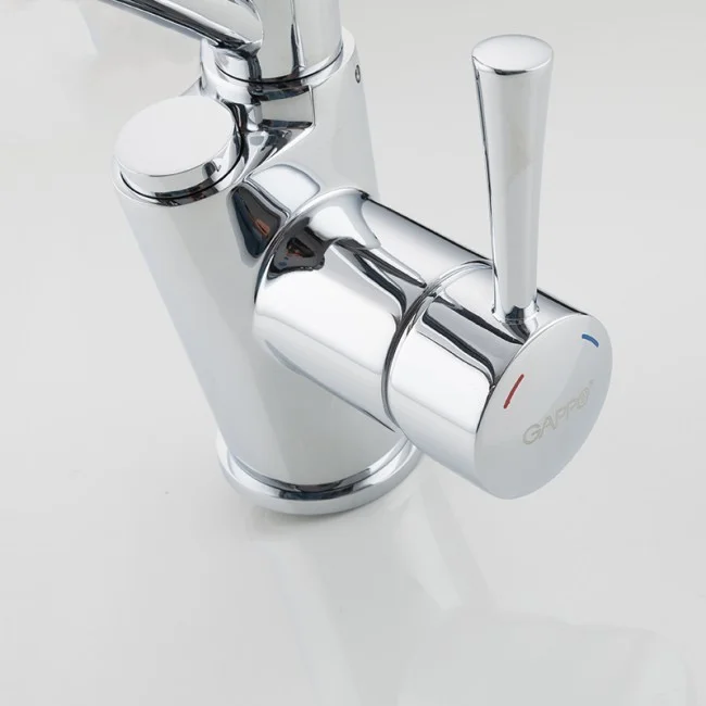 Приобрести gappo смеситель для кухни g4398-11 с фильтром и гибким изливом, хром\черный 99773